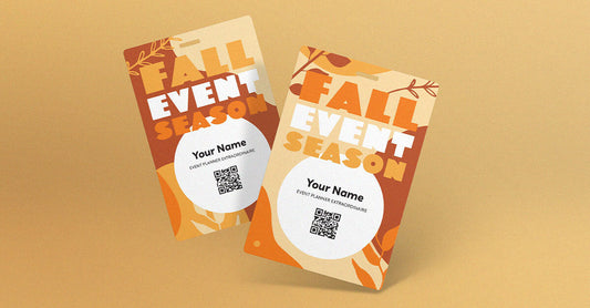 Explore fall event design trends for 2025 - event planning ideas, sustainable tips, and custom name badge printing for unforgettable experiences.