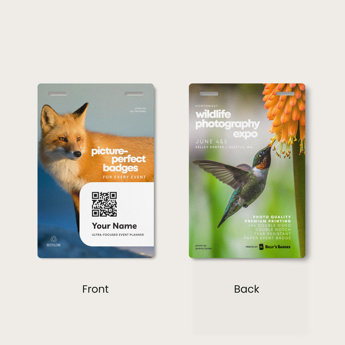 Paper Event Badges