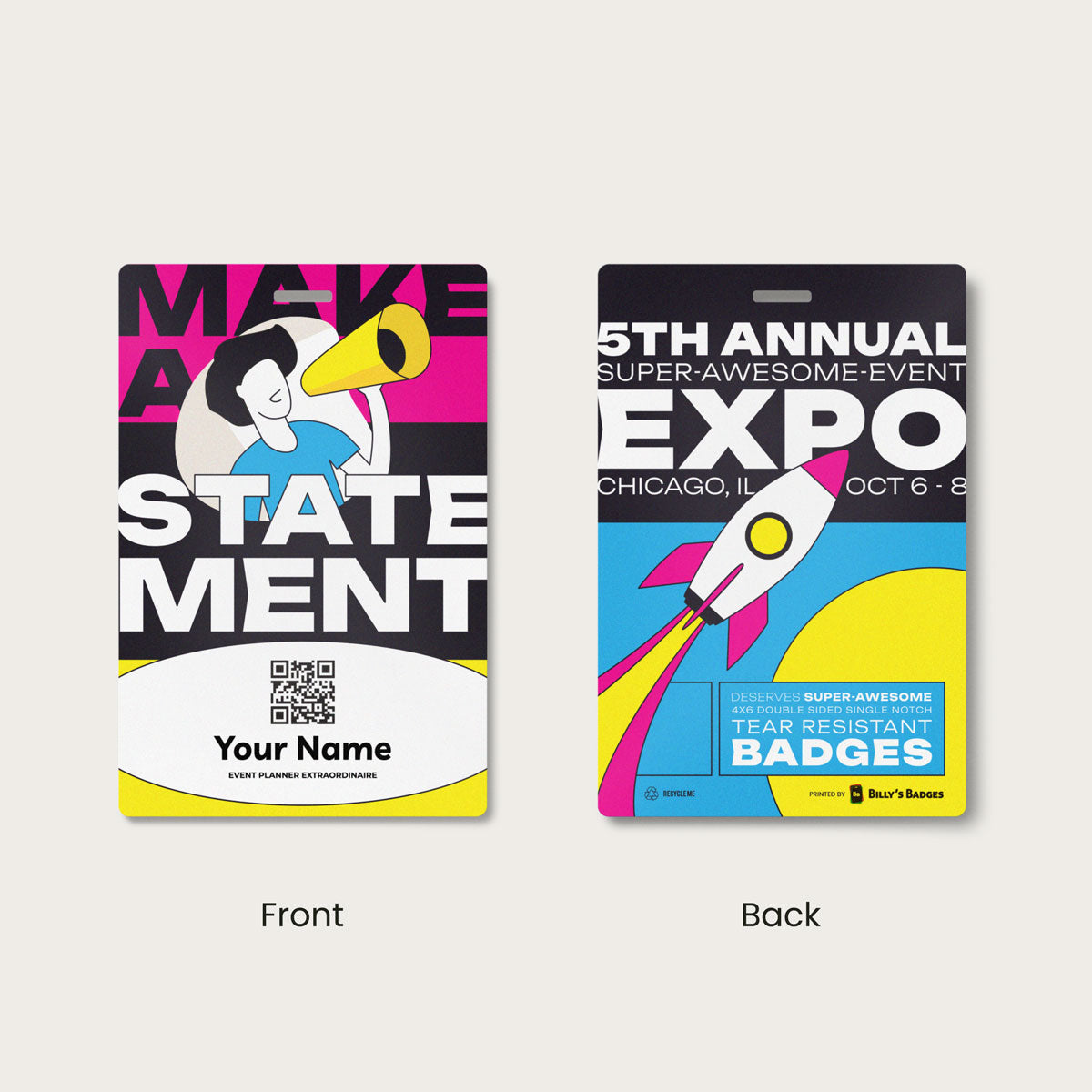 Paper Event Badges
