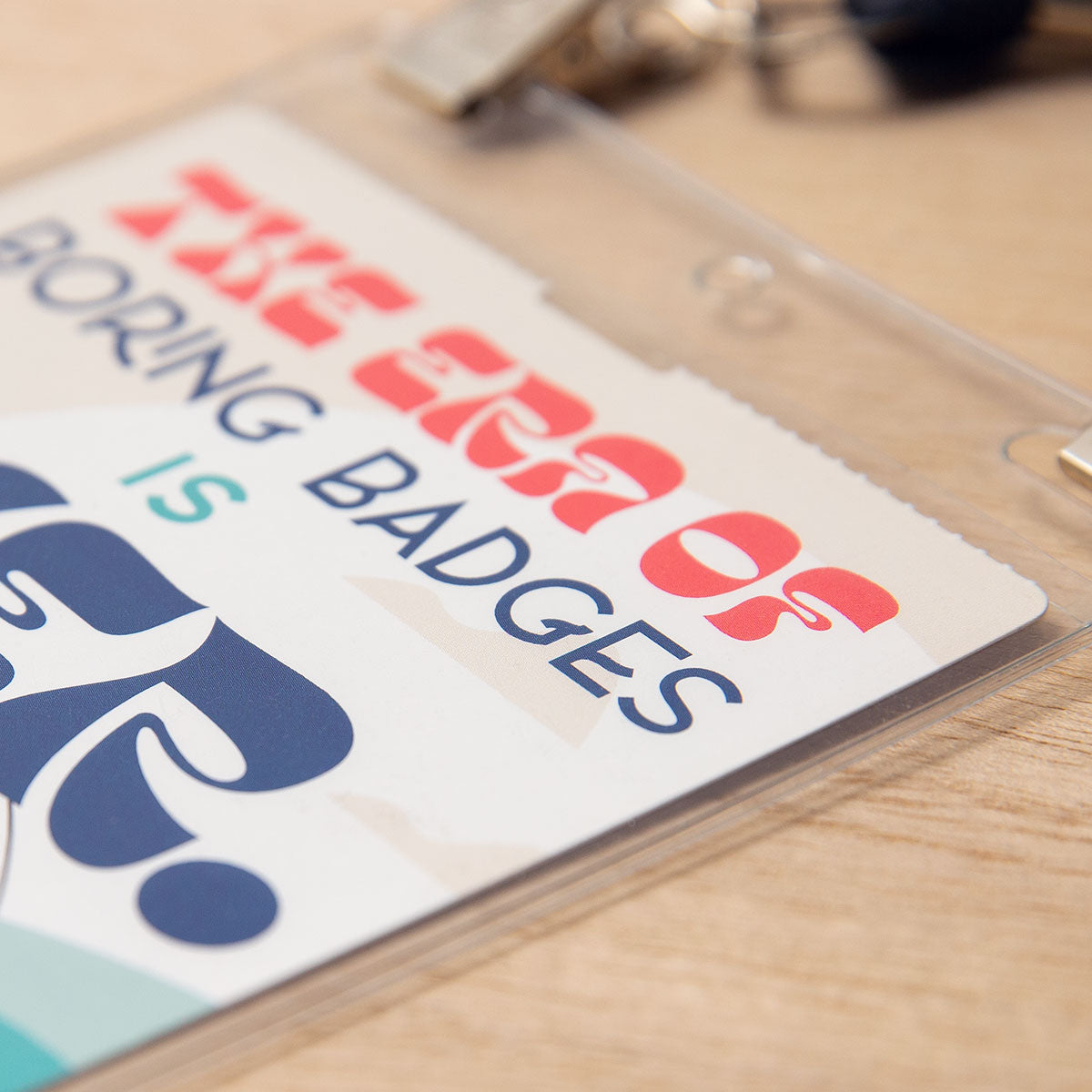 Elevate your promotional event, corporate conference, or trade show with our 4x6 vibrant, high-quality double-sided, no notch custom event badges. Crafted from premium 9.5 pt direct thermal paper featuring eco-friendly event badge printing, these durable personalized event badges showcase your designs with stunning detail and clarity.