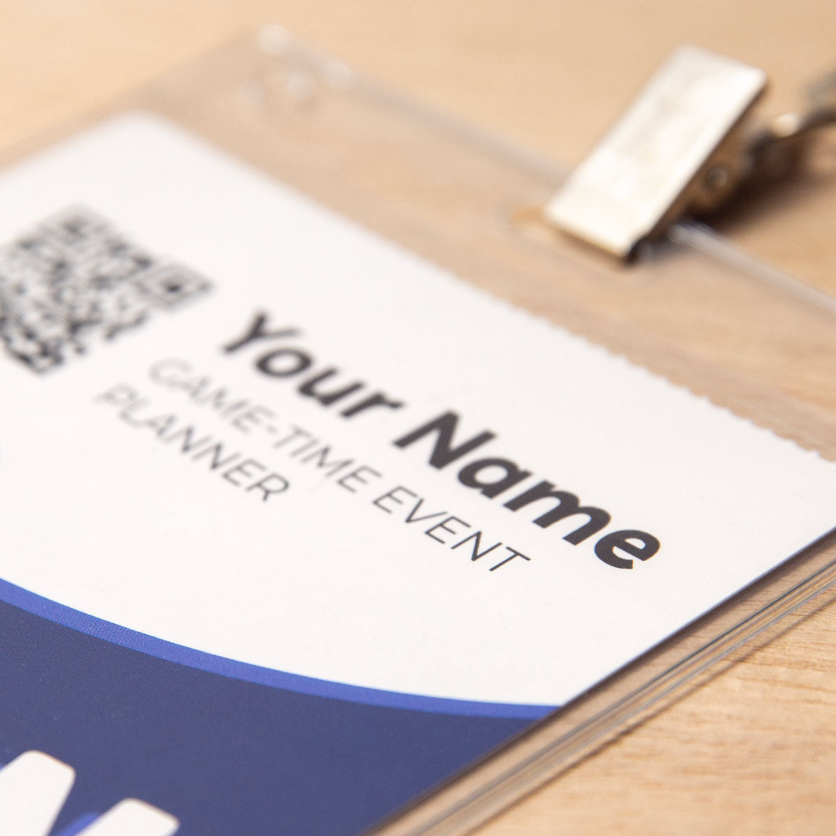 Elevate your promotional event, corporate conference, or trade show with our 4x6 vibrant, high-quality double-sided, no notch custom event badges. Crafted from premium 9.5 pt direct thermal paper featuring eco-friendly event badge printing, these durable personalized event badges showcase your designs with stunning detail and clarity.