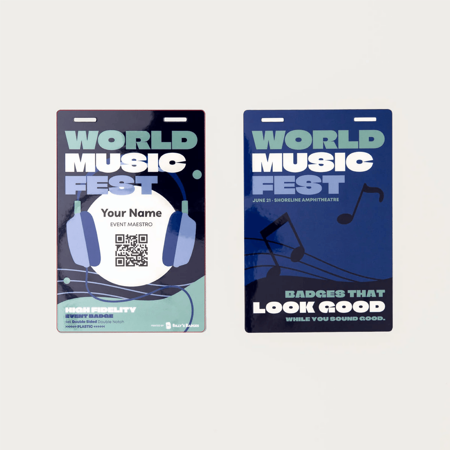 Plastic Event Badges
