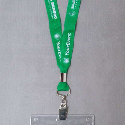 Elevate your brand with our eco-friendly personalized conference lanyards. Crafted from bamboo, these sustainable event lanyards showcase your designs with stunning detail and clarity.
