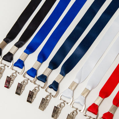 Elevate your brand with our premium conference badge lanyards. Crafted for durability and featuring vibrant color and a double bulldog clip attachment, our event lanyards combine style and functionality to make a lasting impression.